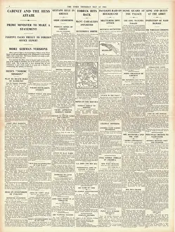 Heligoland: 1941 The Times Rudolf Hess files to Britain