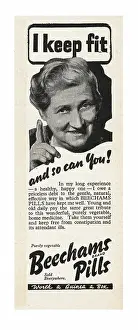 Medication: 1941 UK Magazine Beechams Advert