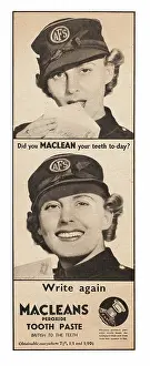 Bronco: 1941 UK Magazine Macleans Toothpaste Advert