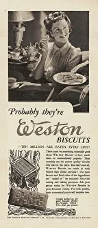 Cookie: 1941 UK Magazine Weston Biscuits Ad