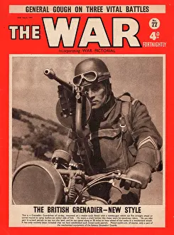 Machinegun: 1941 The War magazine Grenadier guard on motorcycle