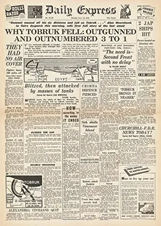 Aleutian: 1942 Daily Express Fall of Tobruk to German Forces