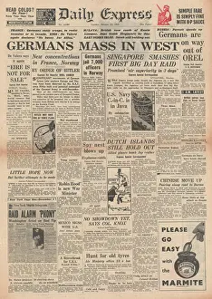 Changsha: 1942 Daily Express German Forces mass in the West