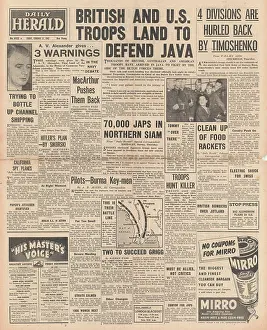 Cerberus: 1942 Daily Herald Allied Forces defend Java