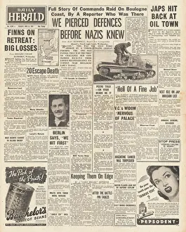 Penang: 1942 Daily Herald British Commandos raid on Boulogne