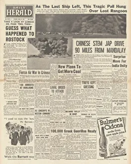 Mihailovic: 1942 Daily Herald Fall of Rangoon