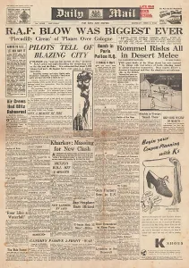 Incendiaries: 1942 Daily Mail 1, 000 Bomber Raid on Cologne