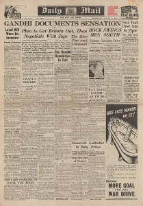 Guinea: 1942 Daily Mail Gandhi Documents Sensation