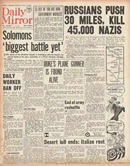 Moreven: 1942 Daily Mirror Russian Army launch big offensive