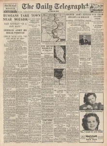 Hirohito: 1942 Daily Telegraph Allied retreat from Kuala Lumpur