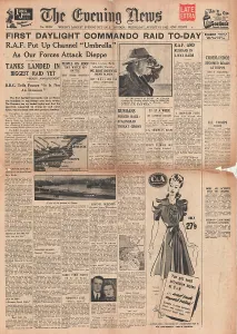 Jubilee: 1942 Evening News British Commando Raid on Dieppe