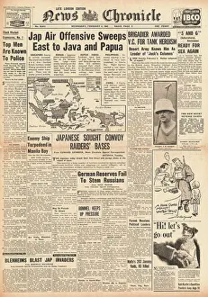 Halifaya: 1942 News Chronicle Japanese Airforce attack Java