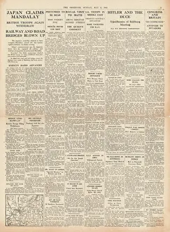 Baedeker: 1942 The Observer Mandalay falls to Japanese forces