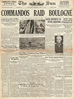 Beeley: 1942 The Sun New York British Commandos raid on Boulogne