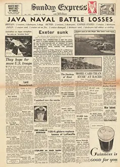 Yelets: 1942 Sunday Express Allied Naval Losses in Battle for Java