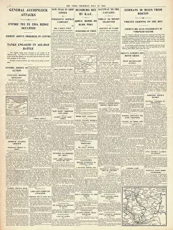 Ghandi: 1942 The Times British Forces advance in Egypt