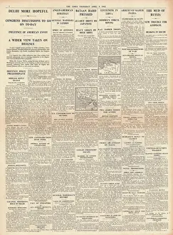 Yelets: 1942 The Times Diplomatic Talks in India