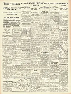 Hartenstein: 1942 The Times Fall of Singapore
