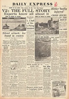 Peenemunde: 1944 Daily Express V2 Rocket Launched Against England