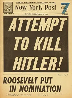 Jodl: 1944 New York Post Assassination attempt on Adolf Hitler