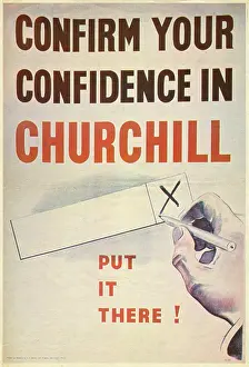 Atlee: 1945 Conservative poster British General Election