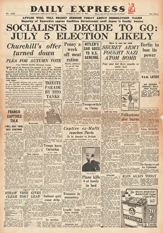 Mufti: 1945 Daily Express General Election Announced