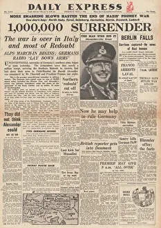 Franko: 1945 Daily Express German Troops Surrender in Austria and It