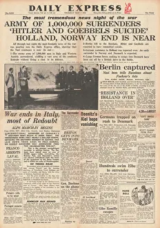 Franko: 1945 Daily Express German Troops Surrender in Austria and It