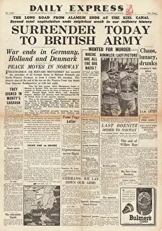 Hans Georg: 1945 Daily Express Germany Surrenders