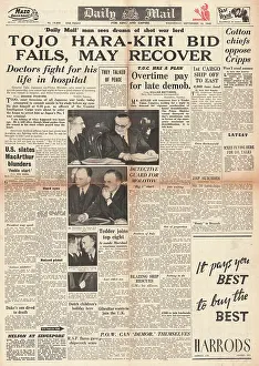 Hideki: 1945 Daily Mail Attempted suicide of Hideki Tojo