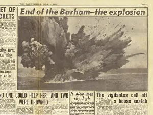 Barham: 1945 Daily Mirror Sinking of HMS Barham