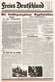 Unconditional: 1945 Freies Deutschland (Germany) Unconditional surrender