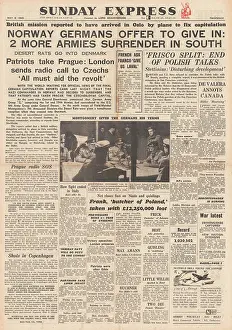 Hans Georg: 1945 Sunday Express German Forces Offer to Surrender in Norw