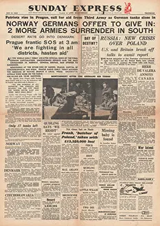 Hans Georg: 1945 Sunday Express German Forces Offer to Surrender in Norw
