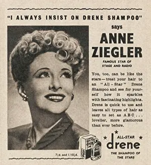 1945 UK Magazine Drene Shampoo Advert