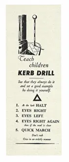 Kerb: 1945 UK Magazine Kerb Drill Advert