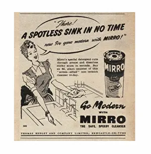 Mirro: 1945 UK Magazine Mirro Advert