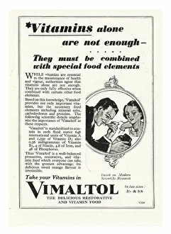 1945 UK Magazine Vimaltol Vitamins Advert