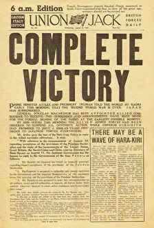 Jima: 1945 Union Jack Victory as Japan accepts surrender