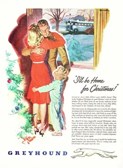 Greyhound Lines: 1945 U.S. Magazine Greyhound Lines Advert