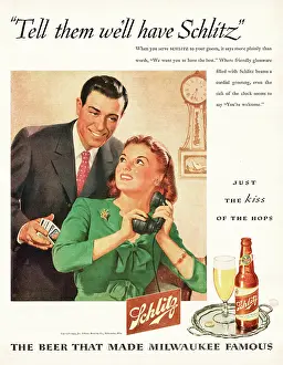 Schlitz: 1945 U.S. Magazine Schlitz beer Advert