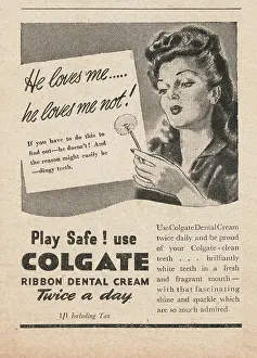 Colgate: 1946 UK Magazine Colgate Toothpaste Ad