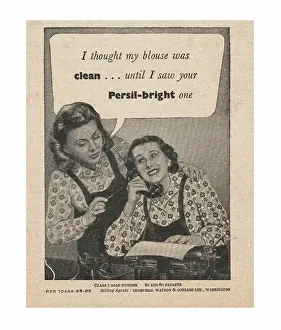 Unilever: 1946 UK Magazine Persil Advert