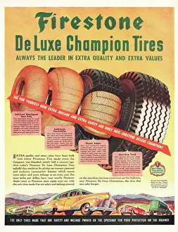 Firestone: 1946 U.S. Magazine Firestone Tyres Advert