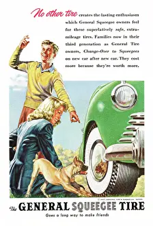 Akron: 1947 US advert General Squeegee Tire