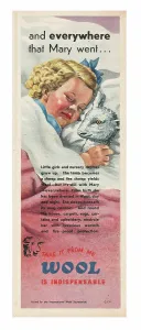Fabrics: 1947 UK Magazine Wool Advert
