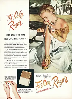 Razors: 1947 U.S. Magazine Eversharp Razor Advert