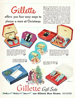 1947 U.S. Magazine Gillette Advert
