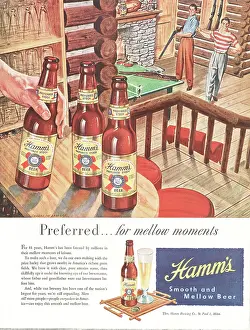 Hamm: 1947 U.S. Magazine Hamm's Beer Advert