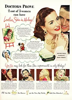 Palmolive: 1947 U.S. Magazine Palmolive Soap Advert